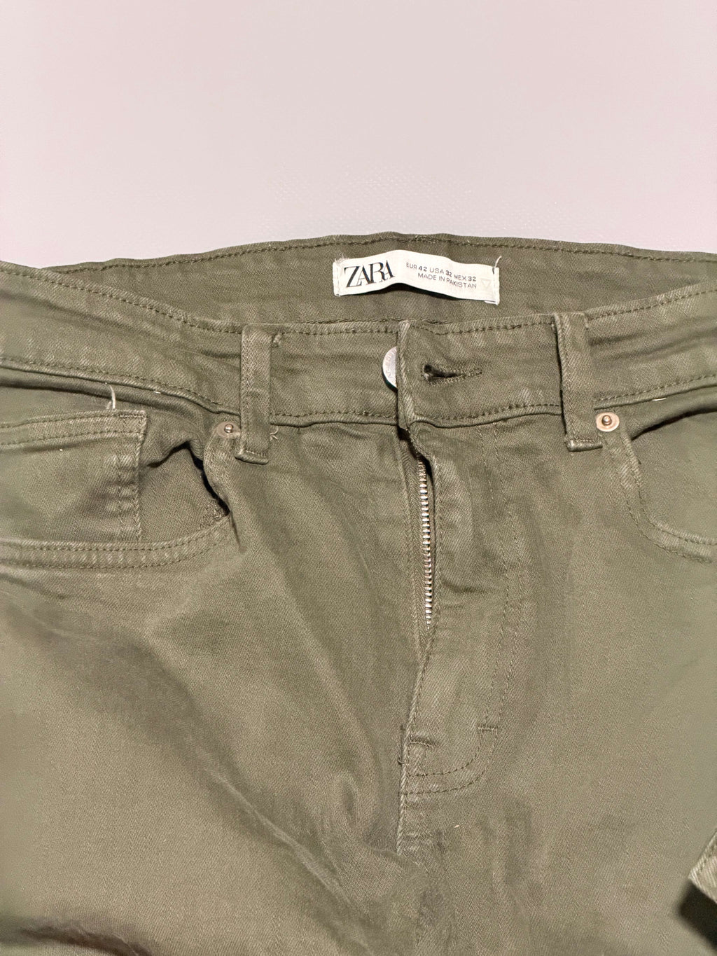 ZARA cargo pant slim fit