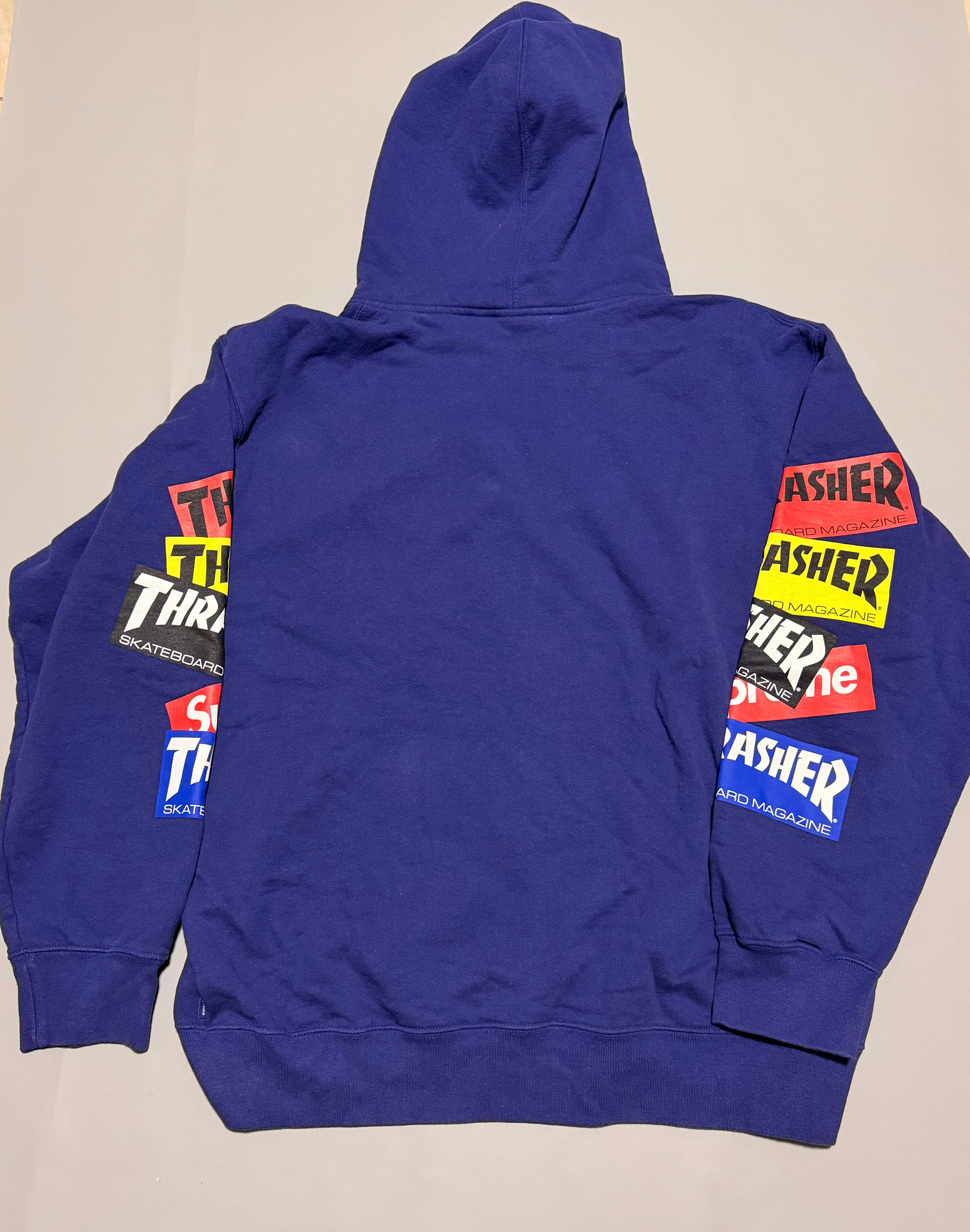Supreme x Trasher zipup hoodie