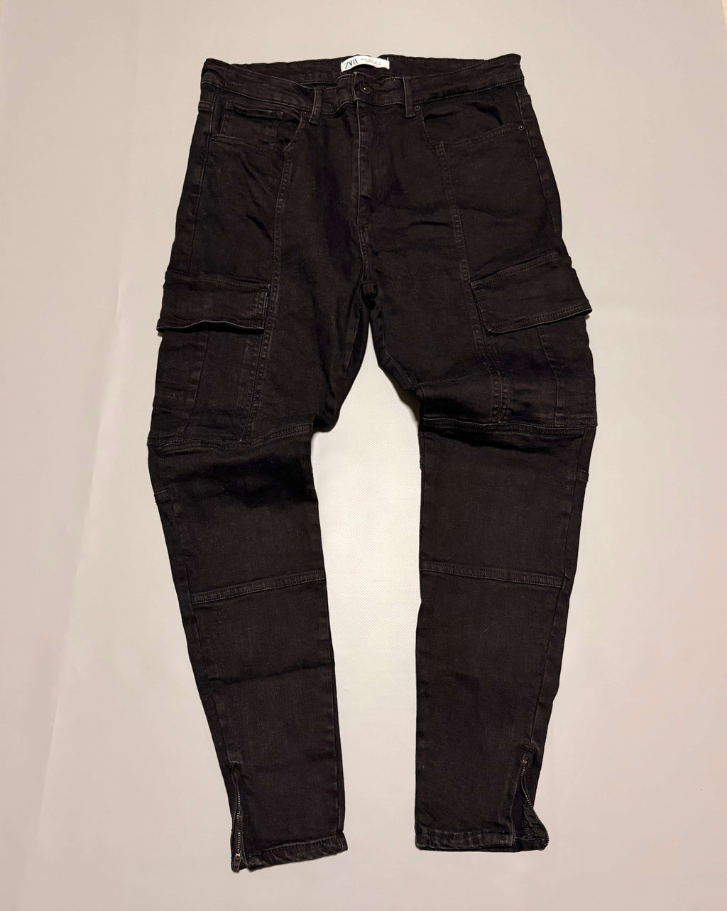 Cargo pant denim ZARA slim fit