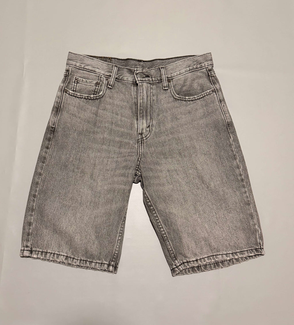 LEVI'S 469 denim loose shorts grey