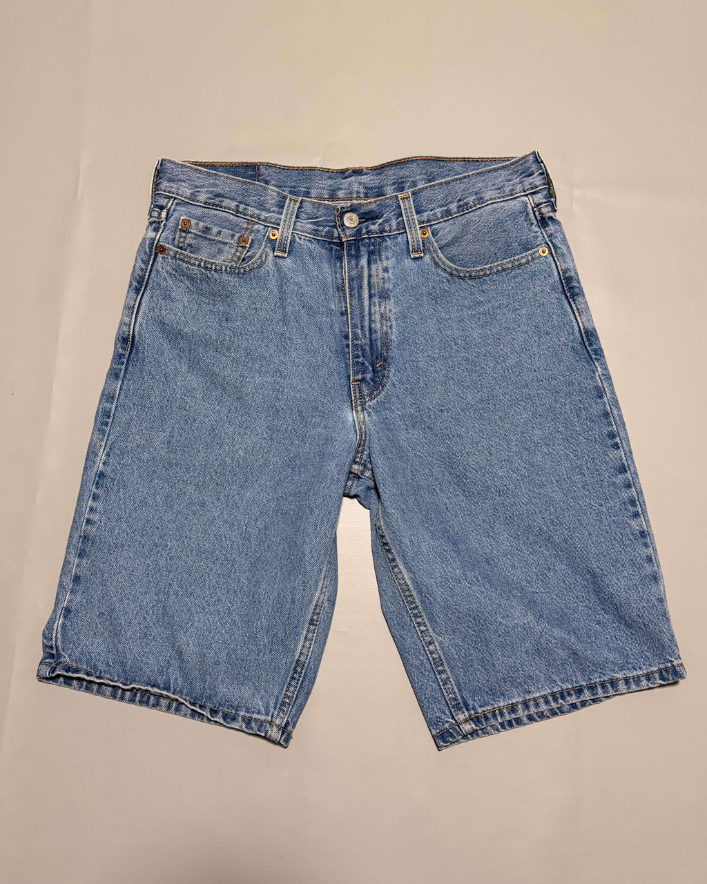 LEVI'S 469 denim loose shorts blue