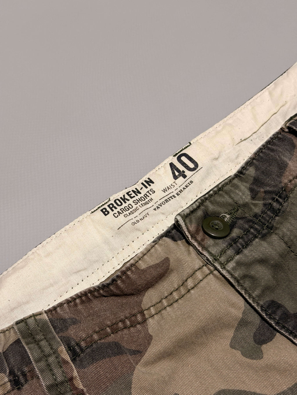 Shorts cargo Old Navy camo