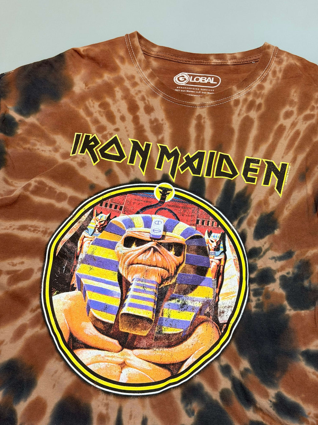 Forever 21 Iron Maiden tye dye