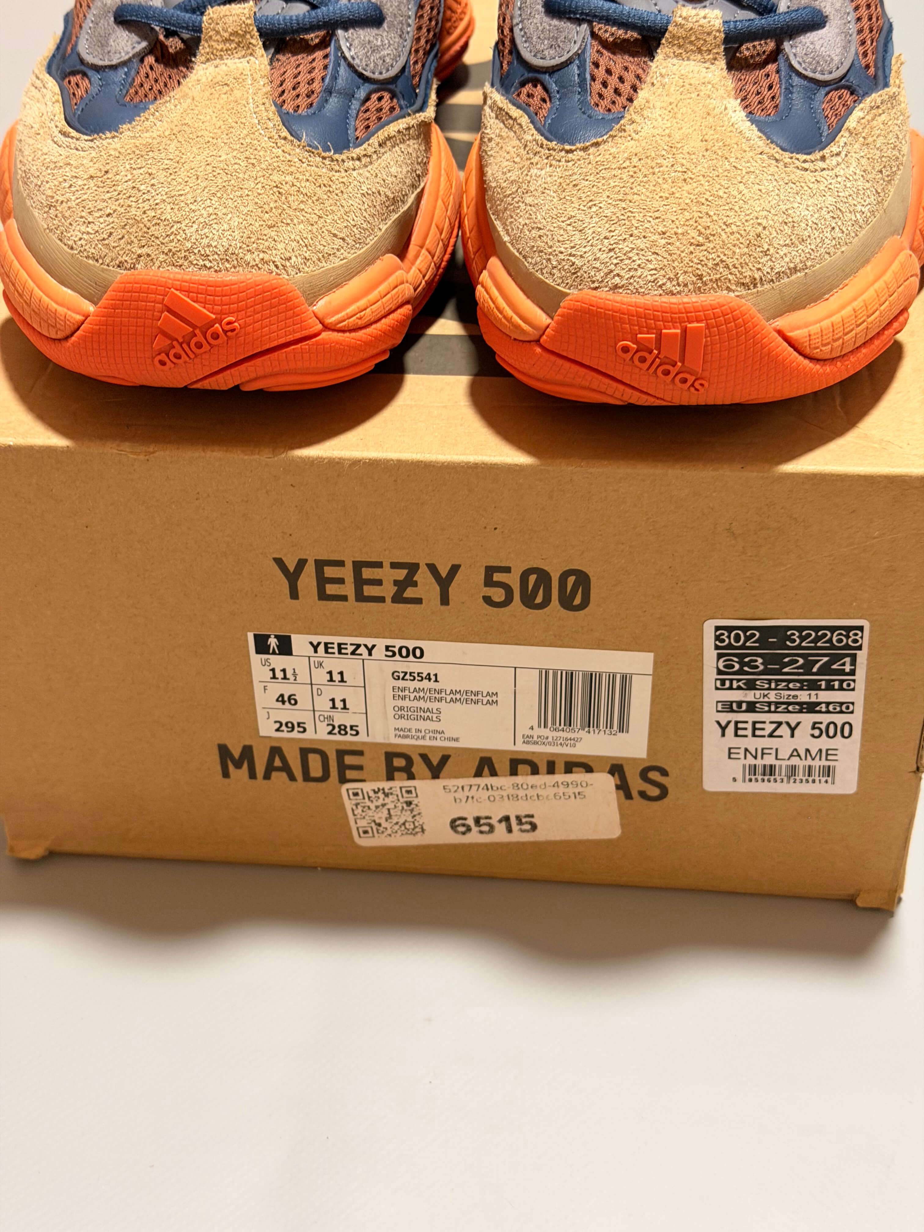 Adidas Yeezy 500 Enflame Orange